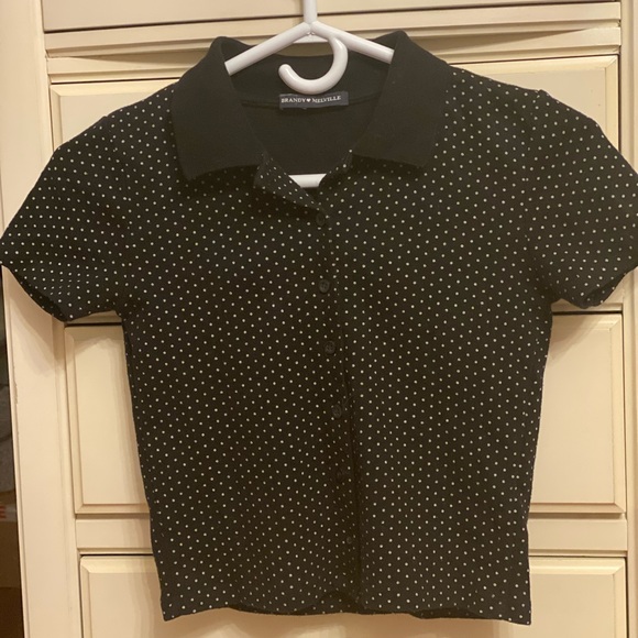 Brandy Melville Short sleeve collared button up